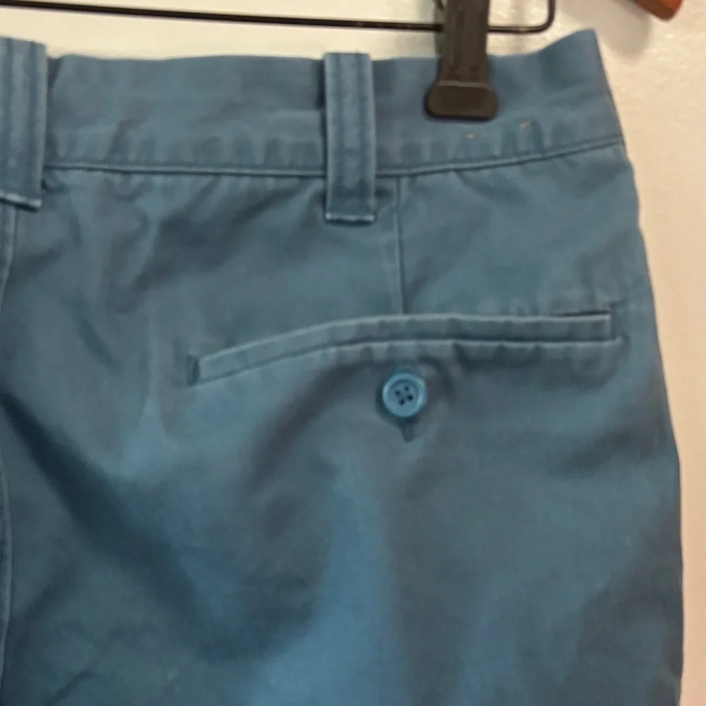 J. Crew Men's Blue Flat Front Shorts sz 31 inseam 9 inch. EUC